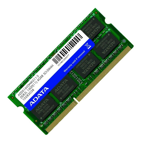 Adata So-dimm 4gb Pc-1600 Ddr3l Low