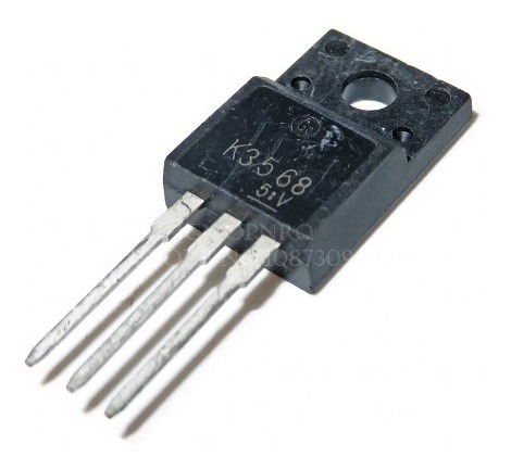 Imagem 2 de 8 de Transistor K3568 2sk3568 N Mosfet 12a 500v - 5 Unidades