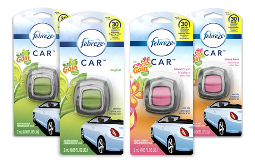 Ambientador Para Automóvil 4 Unidades Aromas Frescos Gain