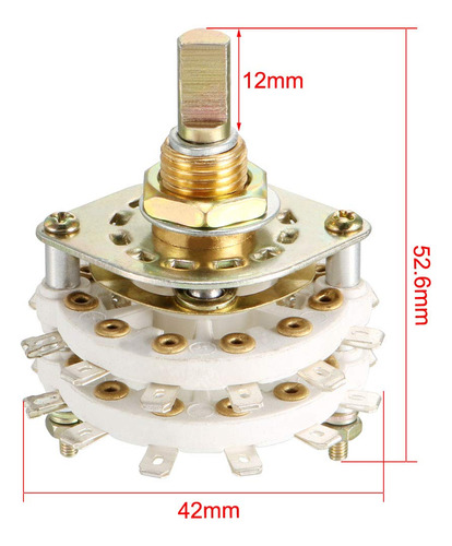 Uxcell 2p11t Selector Conmutador Giratorio Canal Banda 2 11