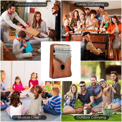 Imagen 6 de 7 de Kalimba Pulgar Piano De 17 Tonos Instrumento Principiantes