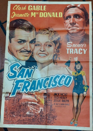 Afiches De Cine Antiguos  Con   Clark Gable