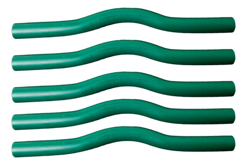 Pack X 5 Curvas Largas De Sobrepaso Termofusión 20mm Luz Verde