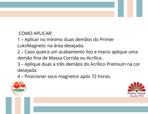 Imagem 3 de 4 de Fundo Magnético, Imã Luskcolor