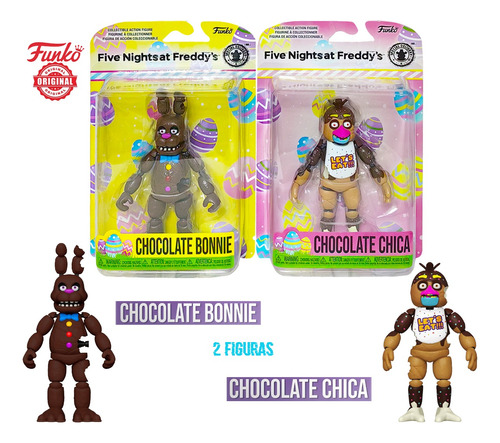 Chocolate Fnaf 2 Figuras Chica Y Bonnie Funko Original