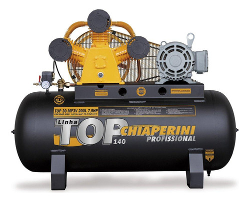 Compressor De Ar M.pressão Tri Aberto 7,5hp 200l Chiaperini