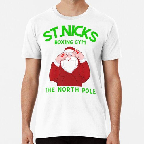 Remera St.nicks Boxing Club, Funny Santa Clause The Boxer An