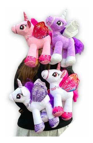 Unicornio De Peluche Grande 35cm + Obsequios