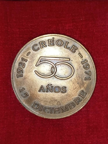 Medallón 50 Aniversario De La Creole Petroleum Corporation 