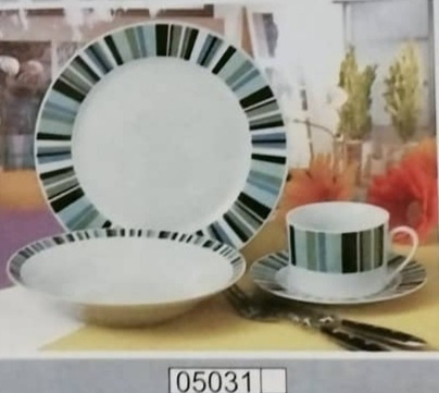 Imagen 1 de 6 de Vajilla 4 Puestos 16 Piezas Hermoso Diseño Loza Ceramica
