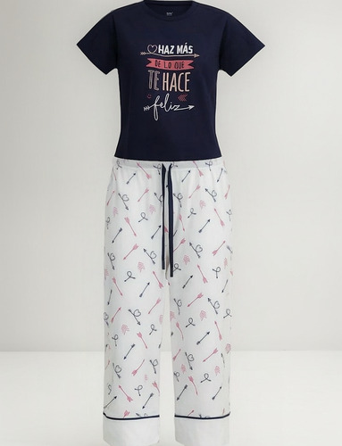 Pijama De Dos Piezas Corto Para Mujer