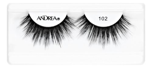 Tira De Pestañas Postizas Andrea Strip Lashes Negro N°102