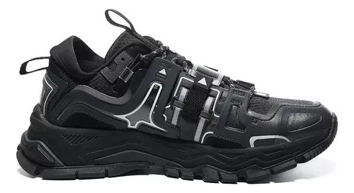 Zapatillas Peak Trekking Outdoor Negro Hombre Reforzada