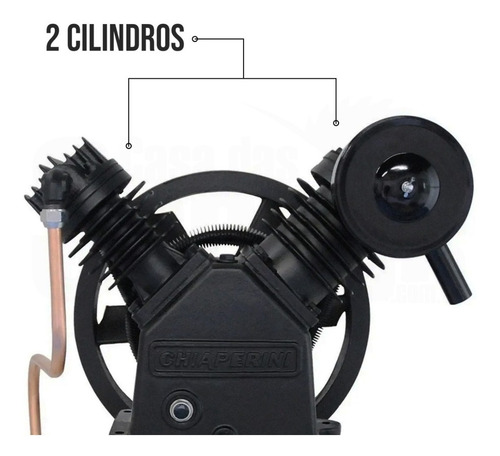 Imagem 2 de 6 de Cabeçote Compressor 20 Pés Alta Pressão 665cj20 Chiaperini