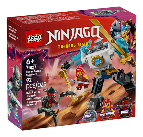 Lego Ninjago Armadura Robótica De Combate De Zane (71827)