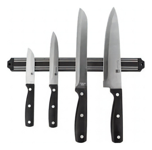 Iman Cocina 50 Cm Cuchillos Herramientas Color Negro