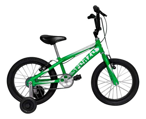Bicicleta Niño Sforzo Rin 12 Con Auxiliares Color Verde