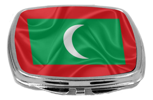 Espejo Compacto Con Diseo De Bandera Rikki Knight, Maldiva