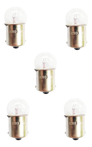 5 Lamparas Halogena Kobo Piojo 5w 12v 1 Polo Para Posicion