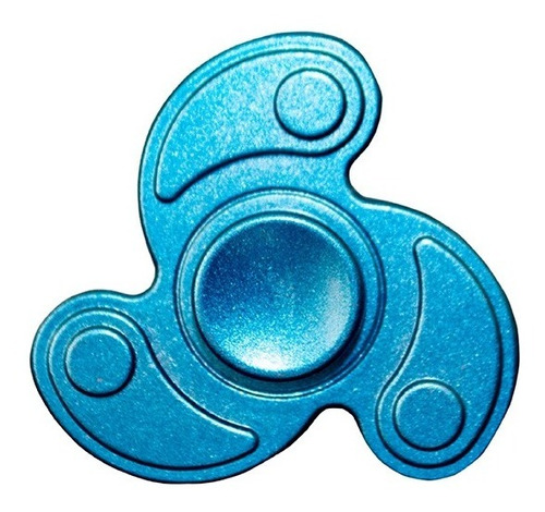 Juguete Antiestrés Fidget Spinner Metálico Tornasol 3 Picos