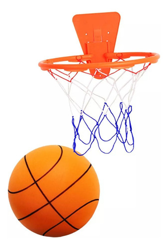 Pelota De Baloncesto Silenciosa Con Aro, Fácil De Sostener,