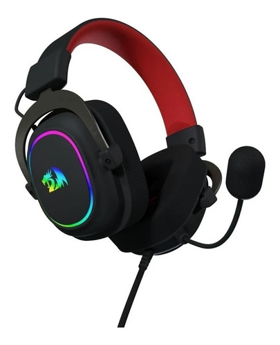 Imagen 2 de 7 de Auricular Gamer Redragon Zeus-x H510 Rgb 7.1 Surround Negro