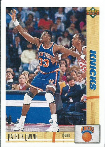 Barajita Patrick Ewing Upper Deck 1991  #343 Knicks