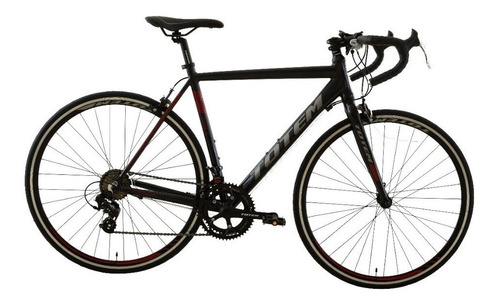 Bicicleta ruta Totem T21B414 MNX R700 M 14v frenos caliper cambios Shimano Tourney A070 color negro/rojo