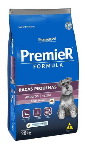 Ração Raças Pequenas Adulto Mini Bites 20kg Premier Formula