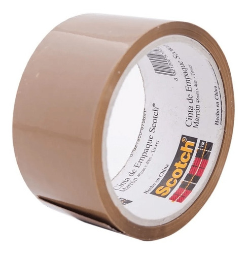 Imagen 2 de 5 de Cinta De Embalar Scotch Marron Emp 48mmx40mts (packx6u)
