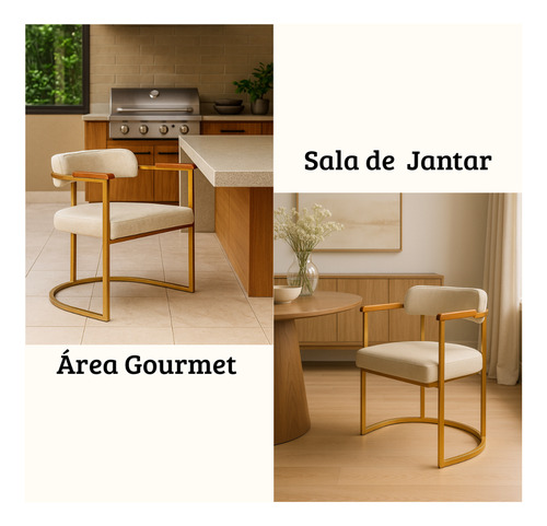 Cadeira Poltrona Sala Jantar Penteadeira Quarto Luxo