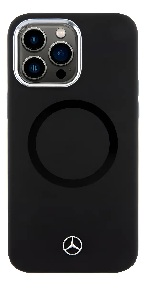 Funda Mercedes-Benz MagSafe de Metal y Silicona para iPhone 14 Pro Max