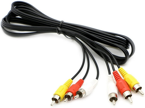 Cable Audio Y Video Rca A Rca 3mts, Everest Shopping        