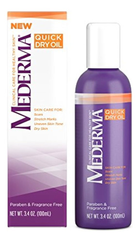 Mederma Quick Dry Oil - Para Cicatrices, Estrías, Tono De Pi