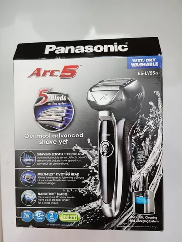 Panasonic ARC5 - Maquinilla de afeitar eléctrica para hombres con  recortadora emergente, afeitadora eléctrica de 5 hojas en seco y húmedo con  sensor