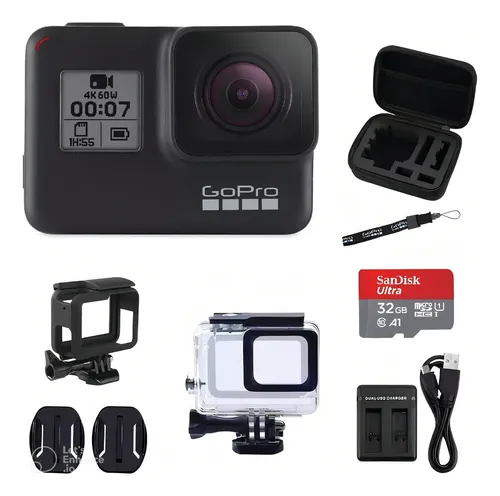 Câmera GoPro Hero7 4K CHDHX-701 NTSC/PAL black | Frete grátis Câmera GoPro Hero7 4K CHDHX-701 NTSC/PAL black | Frete grátis