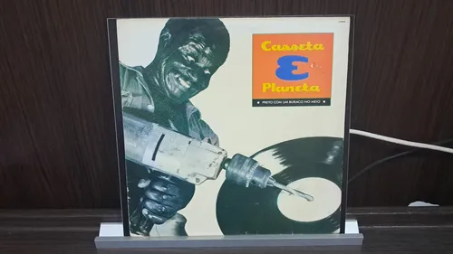 Lp Vinil Casseta E Planeta 1989 Preto Com Um Buraco No Meio