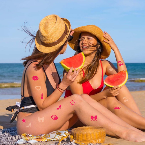 320 Calcomanías De Bronceado, Lindas Calcomanías Autoadhesiv