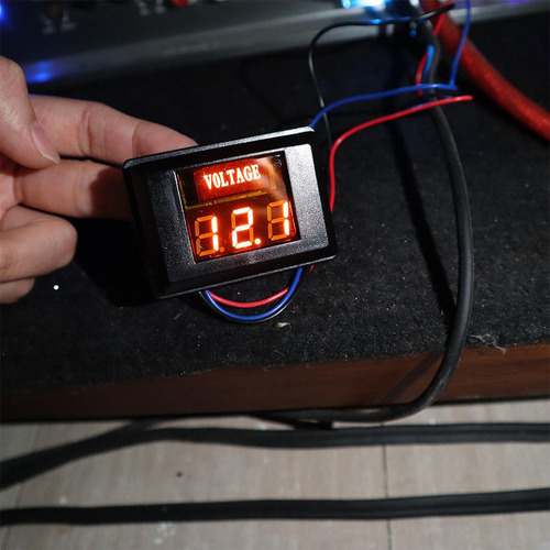 Voltímetro Digital Para Motocicleta, 12 V, Dc, 30 V, C