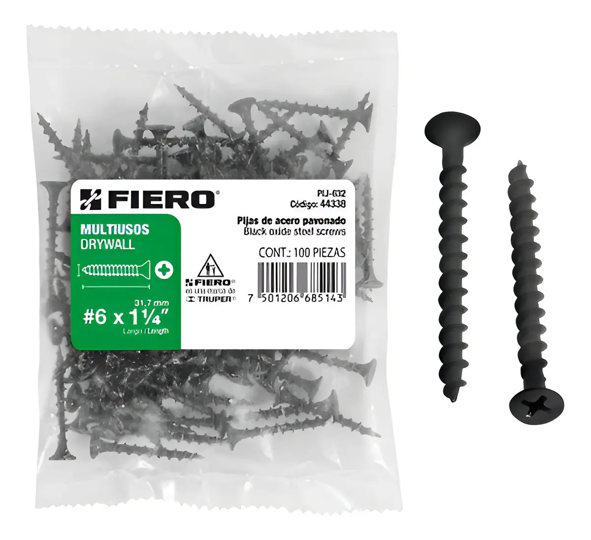 Pija Multiusos No. 6 X 1-1/4' Fiero 44338