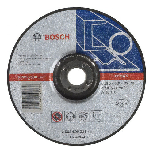 Disco de enrutamiento deprimido Bosch Expert For Metal de 180 x 6 mm