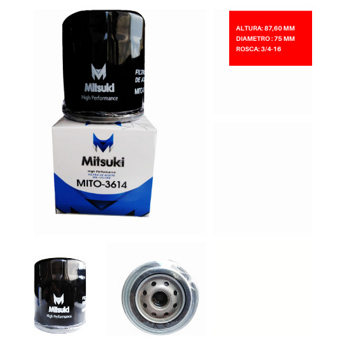 Filtro Aceite Dodge Mini Ram Van V6 3.0l 1995 2005