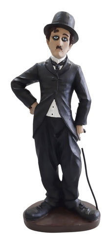 Boneco Decorativo Personagem Charlie Chaplin Tamanho Grande