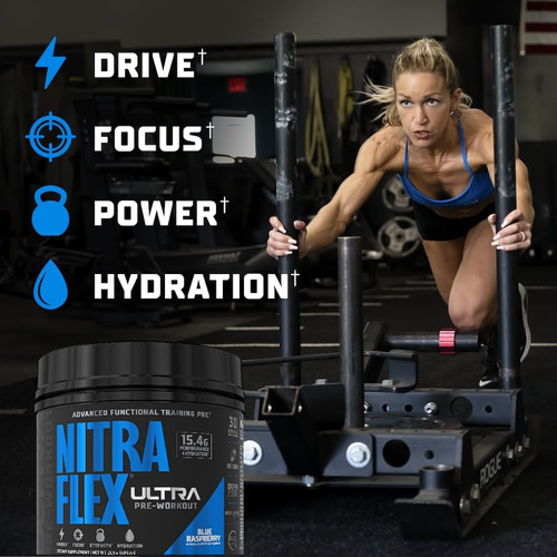 Suplemento Pré-treino Gat Sport Nitraflex Ultra Blue Raspber