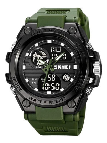 Relógio Masculino Skmei Prova D'água Militar Shock Original Cor da correia Verde