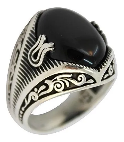 Anillo onix negro hombre cheap