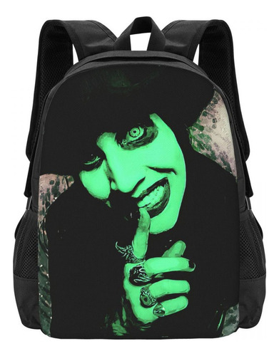 Mochila De Viaje Gótica Marilyn Manson For Niñas Y Niños