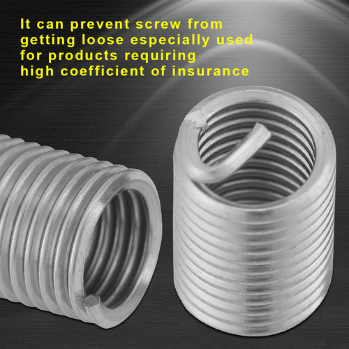 50 Insertos De Rosca Tornillo Alambre En Espiral M6x1,0x2,5d