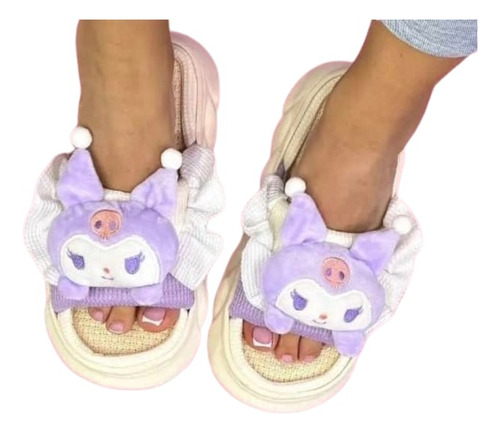 Pantufla Kuromi Suela Gruesa 