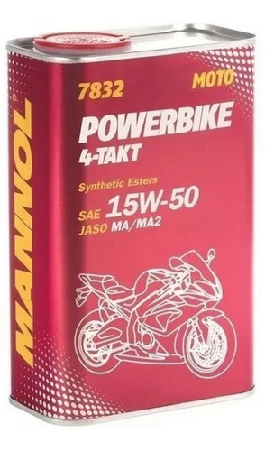 Aceite Mannol Moto Powerbike 4-takt 15w50 1lts Aleman !!!